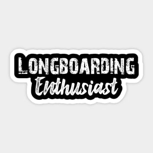 Longboarding Enthusiast Sticker